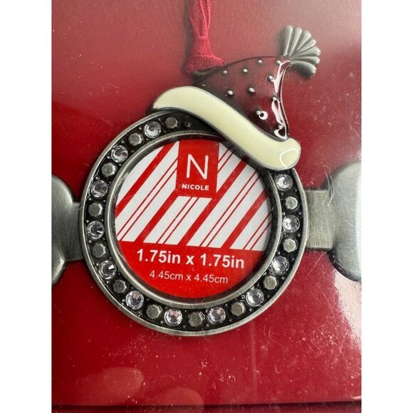 Christmas Ornament for Dog Picture Dog Bone Silver Tree Decor - Picture 2 of 5